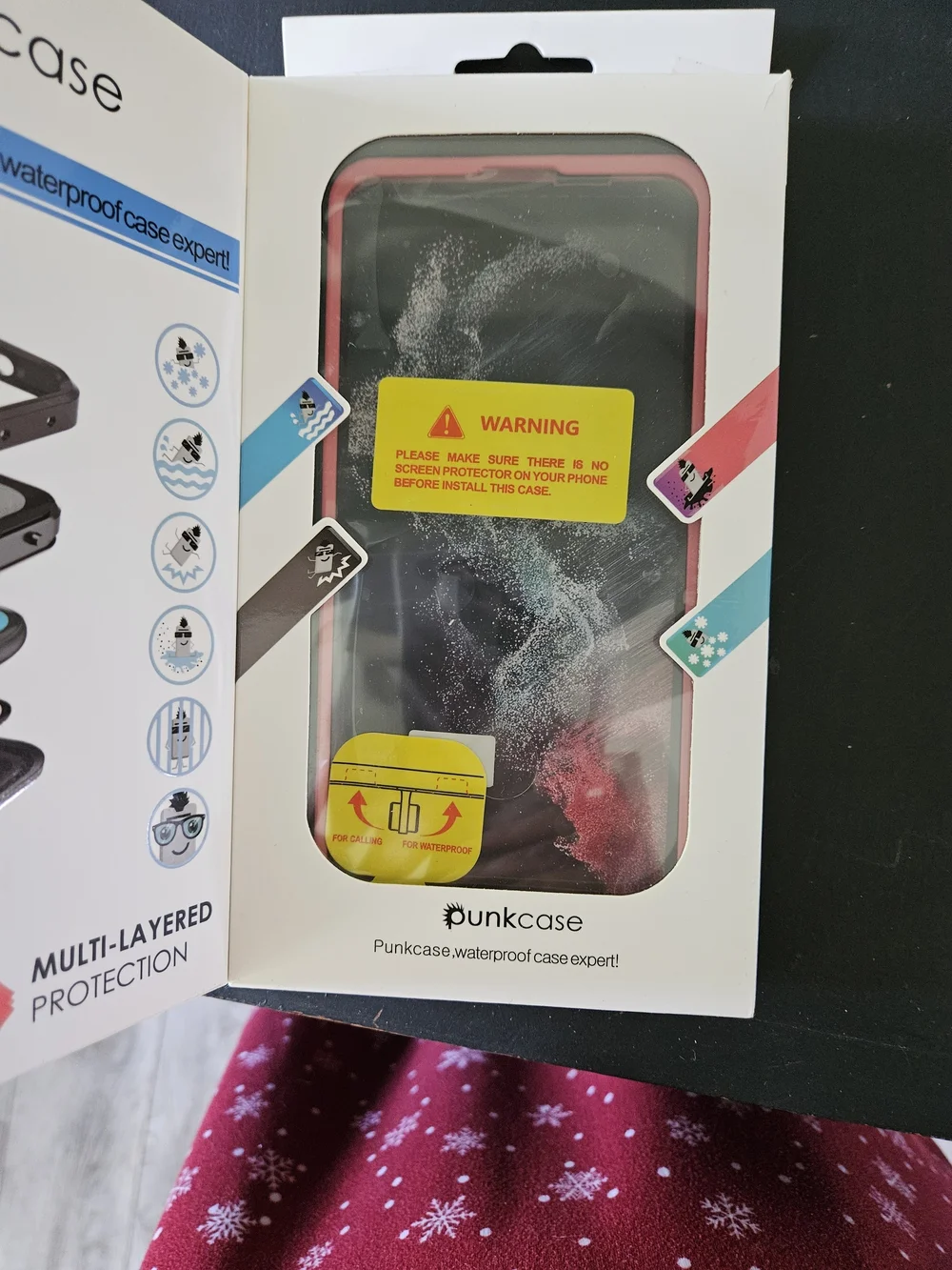 Black and Red Protective Phone Case - Compatible Cell Phone Accessory